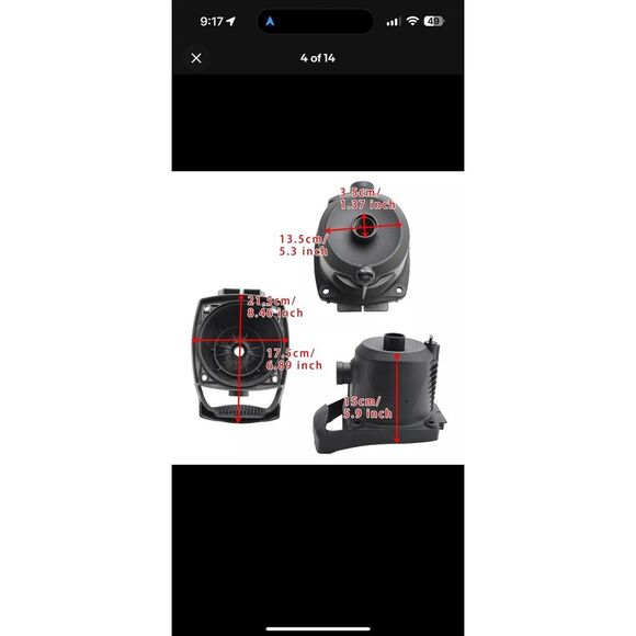 R0723100 Pool Pump Body For Zodiac & Polaris PB4SQ Booster Pump - Picture 4 of 7